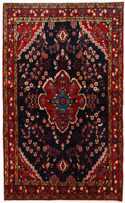 Alfombra Nahavand 134X221 Negro/Rojo Oscuro (Lana, Persia/Irán)