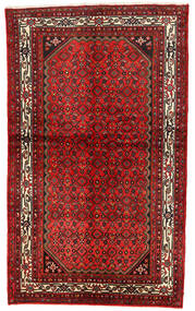132X220 Alfombra Oriental Hosseinabad Rojo/Marrón (Lana, Persia/Irán)