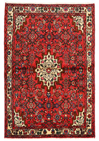  Hosseinabad Alfombra 108X162 Oriental Hecha A Mano Rojo Oscuro/Marrón Oscuro (Lana, Persia/Irán)