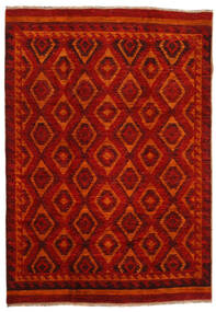  Moroccan Berber - Afghanistan Alfombra 200X285 Moderna Hecha A Mano Rojo Oscuro/Óxido/Roja (Lana, Afganistán)
