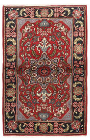 Alfombra Persa Sarough Alfombra 100X153 Rojo/Rojo Oscuro (Lana, Persia/Irán)