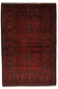 100X150 Alfombra Afghan Khal Mohammadi Oriental Negro/Rojo Oscuro (Lana, Afganistán)