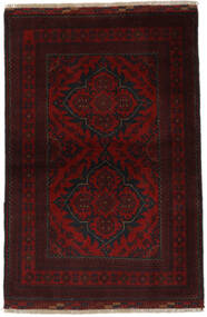  Afghan Khal Mohammadi Alfombra 101X151 Alfombra De Lana Negro/Rojo Oscuro Pequeño Alfombra 