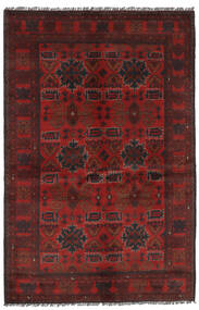  Afghan Khal Mohammadi Alfombra 125X197 Oriental Hecha A Mano Negro/Rojo Oscuro (Lana, Afganistán)