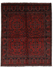 150X190 Alfombra Oriental Afghan Khal Mohammadi Negro/Rojo Oscuro (Lana, Afganistán)