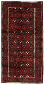 Alfombra Oriental Belouch 135X265 Negro/Rojo Oscuro (Lana, Persia/Irán)