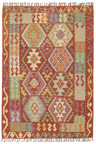  Kilim Afghan Old Style Alfombra 119X170 Oriental Tejida A Mano Rojo Oscuro/Marrón (Lana, Afganistán)