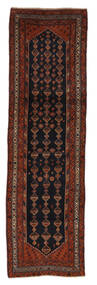  Meshkin Alfombra 114X384 Oriental Hecha A Mano Alfombra De Pasillo Negro/Marrón Oscuro (Lana, Persia/Irán)