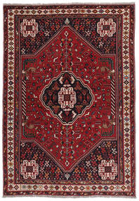 200X286 Alfombra Oriental Shiraz Negro/Rojo Oscuro (Lana, Persia/Irán)