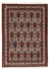 110X150 Alfombra Oriental Abadeh Negro/Rojo Oscuro (Lana, Persia/Irán)