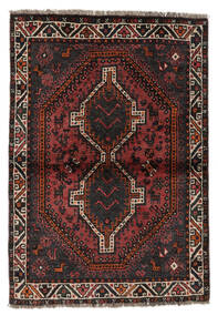 Alfombra Persa Shiraz Alfombra 107X155 Negro/Rojo Oscuro (Lana, Persia/Irán)