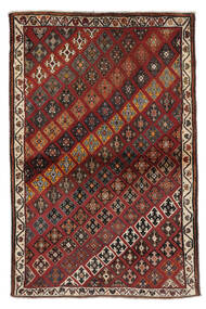 106X157 Alfombra Oriental Gashgai Fine Alfombra Negro/Rojo Oscuro (Lana, Persia/Irán)