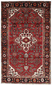 117X193 Alfombra Oriental Hosseinabad Alfombra Negro/Rojo Oscuro (Lana, Persia/Irán)