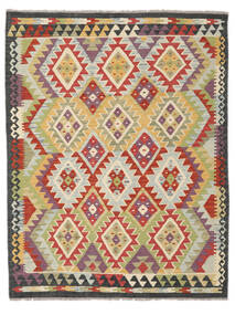  Kilim Afghan Old Style Alfombra 155X197 Oriental Tejida A Mano Roja/Marrón Oscuro (Lana, Afganistán)