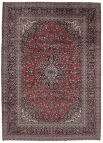 Alfombra Oriental Keshan Alfombra 249X351 Negro/Rojo Oscuro (Lana, Persia/Irán)