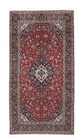 Alfombra Oriental Keshan Alfombra 145X280 Rojo Oscuro/Negro (Lana, Persia/Irán)