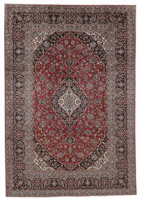 Alfombra Oriental Keshan 242X351 Negro/Rojo Oscuro (Lana, Persia/Irán)
