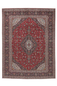 294X394 Alfombra Oriental Keshan Rojo Oscuro/Marrón Grande (Lana, Persia/Irán)