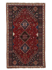 159X260 Alfombra Oriental Gashgai Alfombra Negro/Rojo Oscuro (Lana, Persia/Irán)