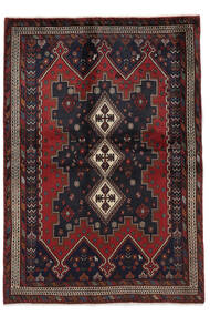 Alfombra Oriental Afshar Alfombra 163X232 Negro/Rojo Oscuro (Lana, Persia/Irán)