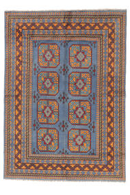  Afghan Fine Alfombra 168X235 Oriental Hecha A Mano Marrón/Azul Oscuro (Lana, )