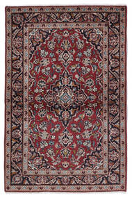 98X151 Alfombra Oriental Keshan Alfombra Negro/Rojo Oscuro (Lana, Persia/Irán)