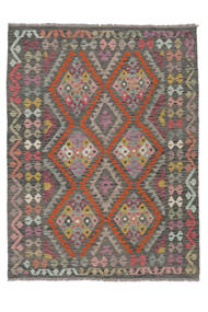  Kilim Afghan Old Style Alfombra 153X204 Oriental Tejida A Mano Negro/Blanco/Crema (Lana, Afganistán)