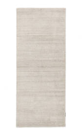  Bambú De Seda Handloom - Segunda Opción Alfombra 80X200 Moderna Alfombra De Pasillo Blanco/Crema/Gris Claro ( India)