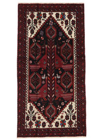 Alfombra Belouch Alfombra 95X187 Negro/Rojo Oscuro (Lana, Persia/Irán)