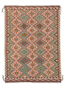  Kilim Afghan Old Style Alfombra 144X195 Oriental Tejida A Mano Marrón Oscuro (Lana, Afganistán)