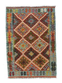  Kilim Afghan Old Style Alfombra 100X140 Oriental Tejida A Mano Blanco/Crema/Negro (Lana, Afganistán)