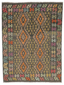 Alfombra Kilim Afghan Old Style Alfombra 150X198 Marrón/Negro (Lana, Afganistán)