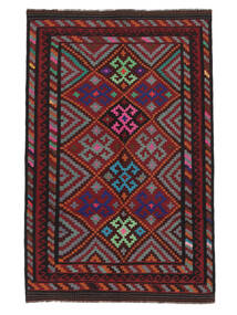160X255 Alfombra Afghan Vintage Kilim Alfombra Oriental Negro/Rojo Oscuro (Lana, Afganistán)