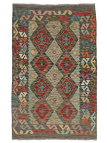 Alfombra Oriental Kilim Afghan Old Style 114X175 Marrón/Negro (Lana, Afganistán)