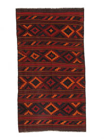 Alfombra Afghan Vintage Kilim 153X280 Negro/Rojo Oscuro (Lana, Afganistán)