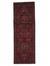 106X310 Alfombra Hamadan Alfombra Oriental Alfombra De Pasillo Negro/Rojo Oscuro (Lana, Persia/Irán)