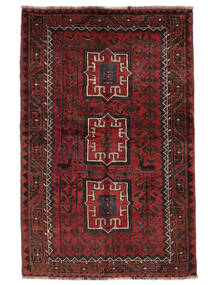 Alfombra Oriental Shiraz Alfombra 135X205 Negro/Rojo Oscuro (Lana, Persia/Irán)