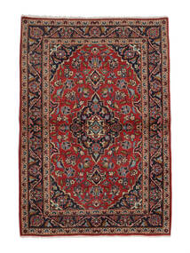 104X150 Alfombra Oriental Keshan Rojo Oscuro/Negro (Lana, Persia/Irán)