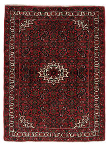 Alfombra Oriental Hosseinabad Alfombra 115X150 Negro/Rojo Oscuro (Lana, Persia/Irán)