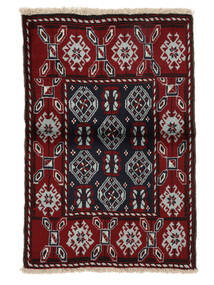 84X120 Alfombra Belouch Oriental Negro/Rojo Oscuro (Lana, Persia/Irán)
