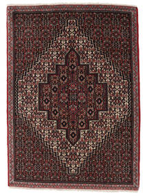 Alfombra Oriental Senneh Alfombra 70X98 Negro/Rojo Oscuro (Lana, Persia/Irán)