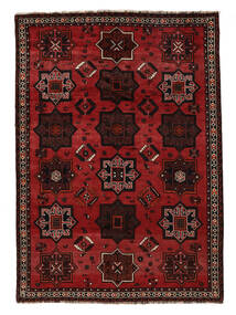 Alfombra Oriental Shiraz Alfombra 175X241 Negro/Rojo Oscuro (Lana, Persia/Irán)