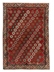 155X224 Alfombra Oriental Gashgai Rojo Oscuro/Negro (Lana, Persia/Irán)