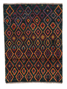 81X108 Alfombra Moroccan Berber - Afghanistan Moderna Negro/Rojo Oscuro (Lana, Afganistán)