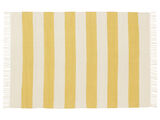 Cotton stripe Alfombra - Amarillo