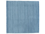 Handloom fringes Alfombra - Azul claro