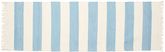 Cotton stripe Alfombra - Azul claro